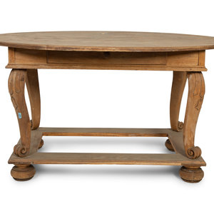 A Swedish Limed Wood Center Table
19TH