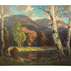 Walter Koeniger German 1881 1943 Landscape oil 2a7c89