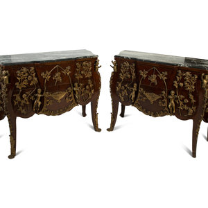 A Pair of Louis XV Style Marble 2a7c9b