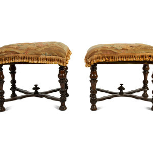 A Pair of William and Mary Walnut