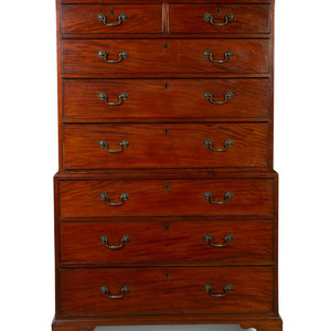 A George III Mahogany Chest on 2a7cca