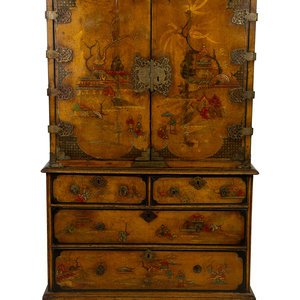A George III Lacquered and Japanned 2a7cc4