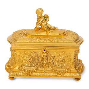 A Louis XV Style Gilt Bronze Casket 20TH 2a7d1b