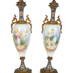 A Pair of Sevres Porcelain and 2a7d1e