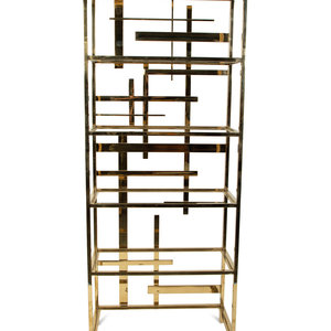 A Brass Etagere By Mitchell Gold