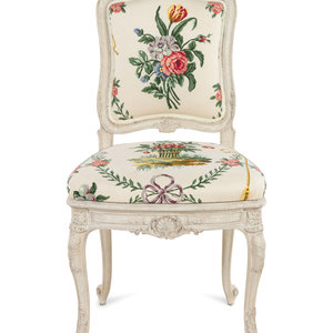 A Louis XV Style Painted Side Chair 20th 2a7d81