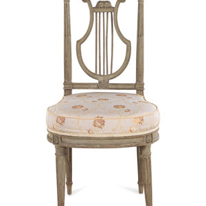 A Louis XVI Style Gray Painted 2a7d8b