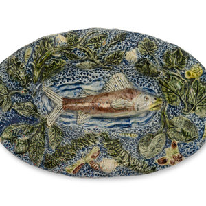 A French Pottery Fish Platter in