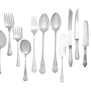 A Group of Silver Plate Flatware 2a7dcb