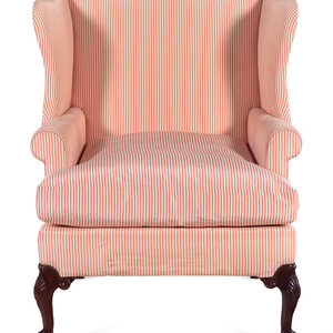 A George II Style Mahogany Wingback 2a7df7