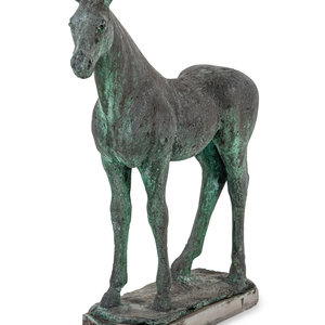 Charles Umlauf American 1911 1994 Horse bronze signed 2a7e2e