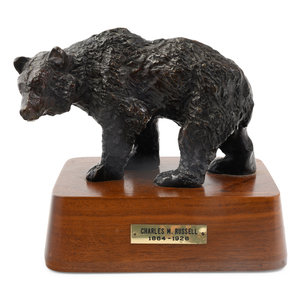 Charles Marion Russell (American, 1864-1926)
Bear
bronze
signed