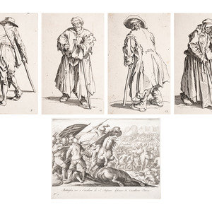 A Group of Five Engravings After