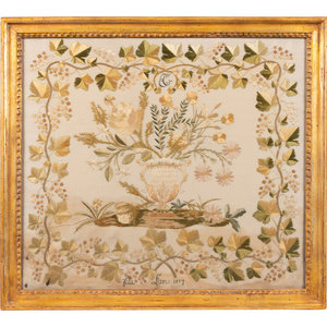 A French Needlework Sampler
1814
bearing