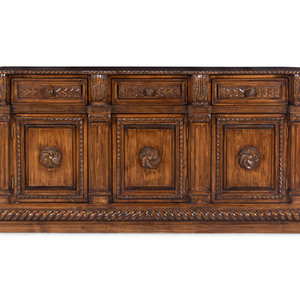 An Italian Baroque Style Walnut