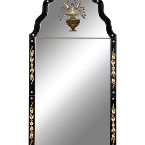 A Venetian Style Etched Glass Mirror 20th 2a7e86