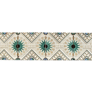 Four Moorish Revival Glazed Polychrome 2a7f30