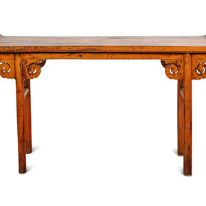 A Chinese Painted Altar Table 19th 2a7f90