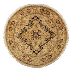 A Persian Style Circular Wool Rug Late 2a7fc7