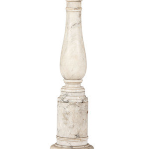 A Neoclassical White and Gray Marble