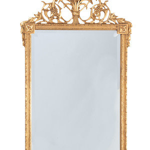 A Louis XVI-Style Gilt Mirror
Height