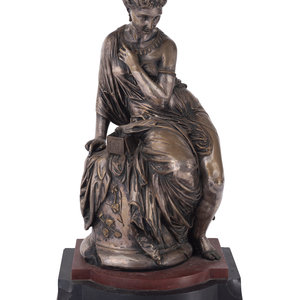 Jean Jules Salmson (French, 1823-1902)
Pandore
silvered