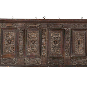 An English Carved Oak Architectural