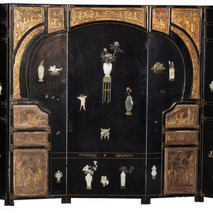 A Coromandal Lacquer Screen
20th Century
with