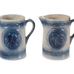 A Pair of Salt Glaze Stoneware