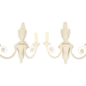 A Pair of Neoclassical Style White 2a8109
