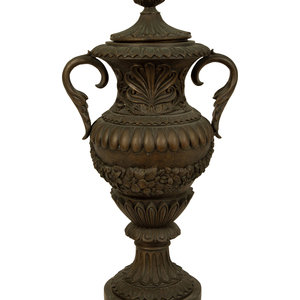 A Continental Bronze Campana Urn 20TH 2a8137