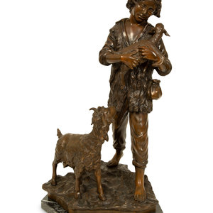 A Bronze Sculpture of Shepherd