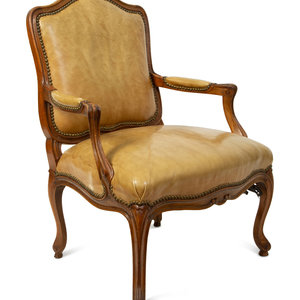 A French Provincial Style Leather