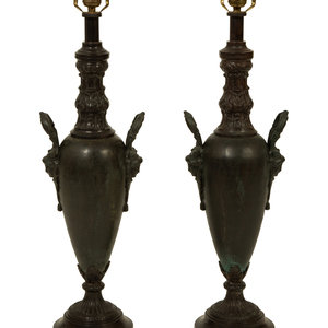 A Pair of French Empire Style Bronze 2a815e