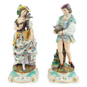 A Pair of Continental Porcelain Figures
20TH
