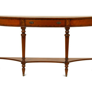 A Georgian Style Demilune Console 2a818b