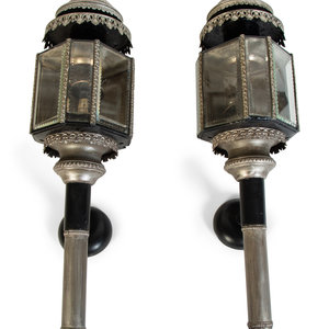 A Pair of Victorian Black and Silver