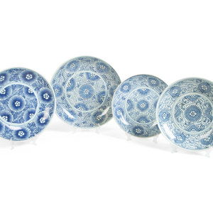 Four Chinese Blue and White Ceramic 2a8205