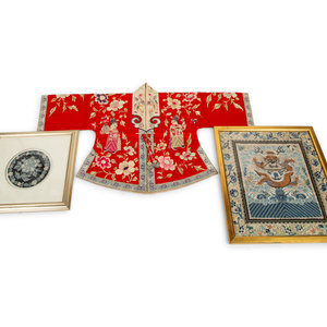 Two Chinese Framed Embroideries