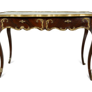 A Louis XV Style Gilt Bronze Mounted