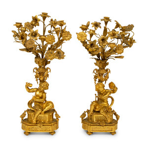 A Pair of Louis XV Style Six Light 2a84da