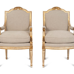 A Pair of Louis XVI Style Painted 2a84f2