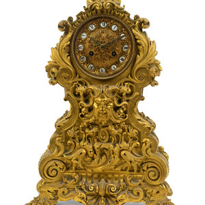 A Napoleon III Gilt Bronze Clock LATE 2a8502