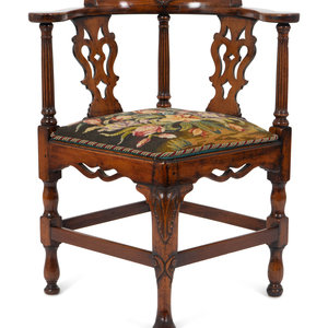 A William IV Carved Walnut Corner 2a8539