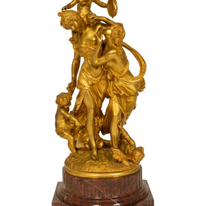 A Gilt Bronze Figural Bacchanalia 2a8532