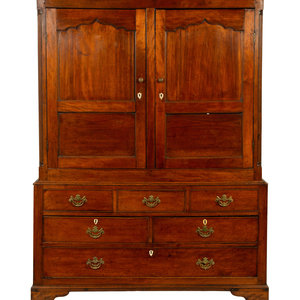 A George II Mahogany Linen Press
19TH