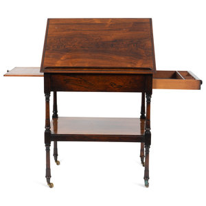 A Regency Rosewood Adjustable Reading