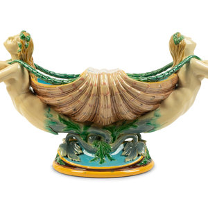 A Minton Majolica Figural Centerpiece 19TH 2a856a