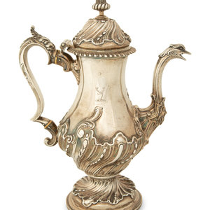 A George II Silver Coffee Pot William 2a85a5