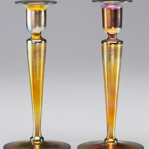 Steuben
American, Early 20th Century
Pair